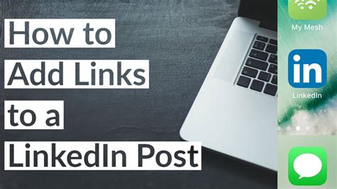 how to add a link to a linkedin post image
