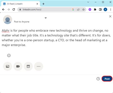 how to add a link to the linkedin post