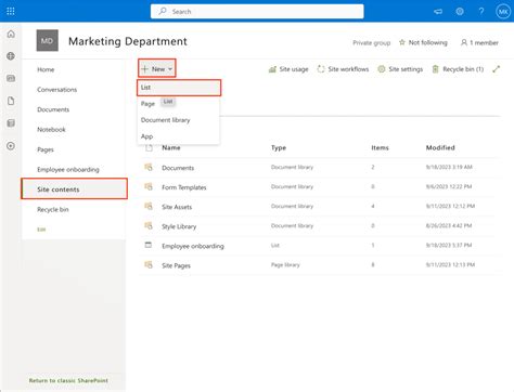 how to add a list in sharepoint