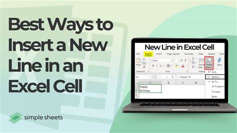 how to add a new line in an excel cell mac