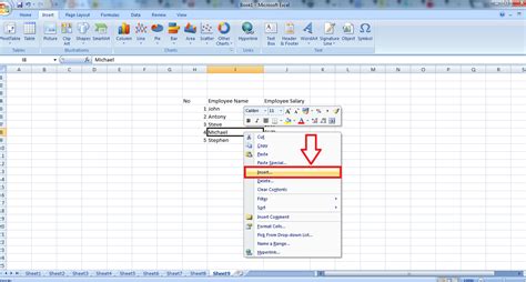how to add a new row in excel sheet