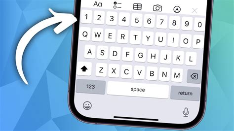 how to add a number row to iphone keyboard