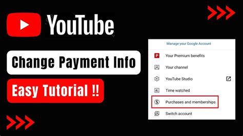 how to add a payment method on youtube