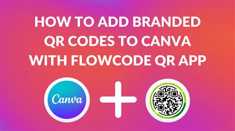 how to add a qr code in canva app