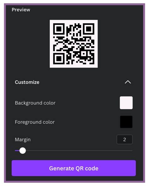 how to add a qr code to canva design