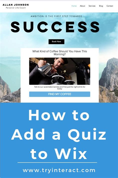 how to add a quiz on wix