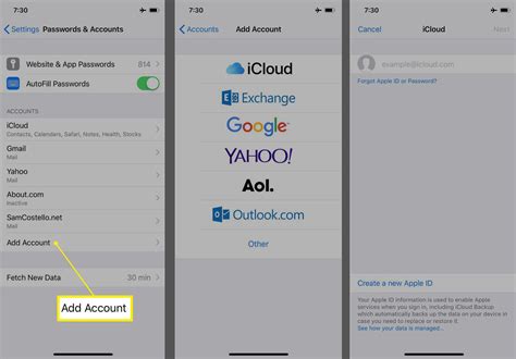 how to add a second email account to iphone 13