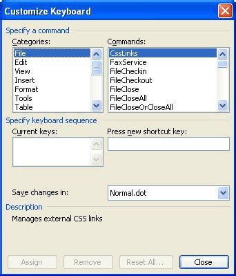 how to add a shortcut key to a macro in word
