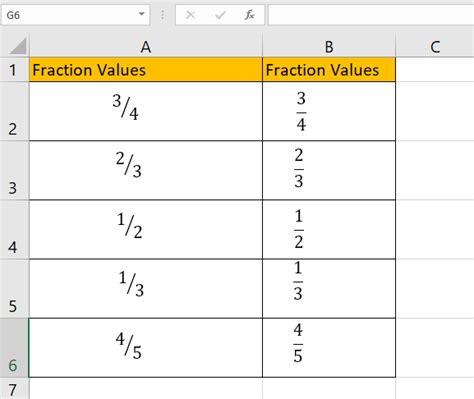 how to add a stacked fraction in excel