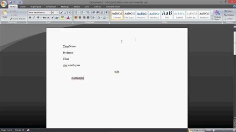 how to add a word count in mla format