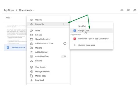 how to add a word document in google docs
