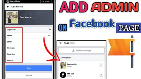 how to add admin and moderator in facebook page