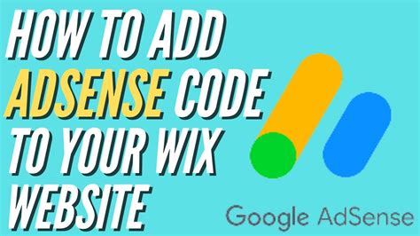 how to add adsense code to wix