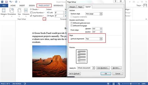 how to add alignment lines in word