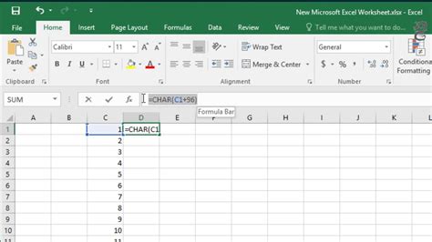 how to add alphabet in excel cell