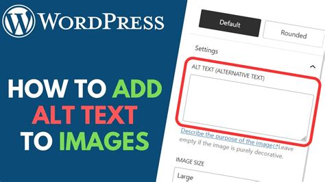 how to add alt text in wordpress