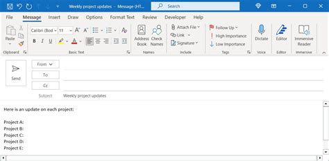 how to add an email template into a word document