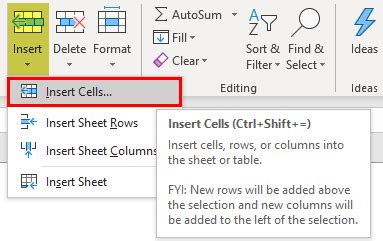 how to add another cell in excel