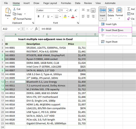 how to add another row in a cell in excel