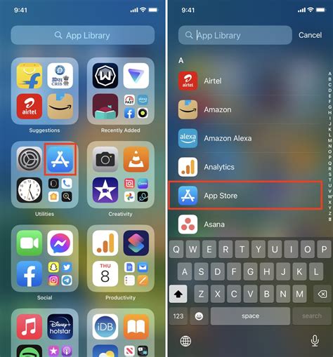 how to add app store to iphone home screen