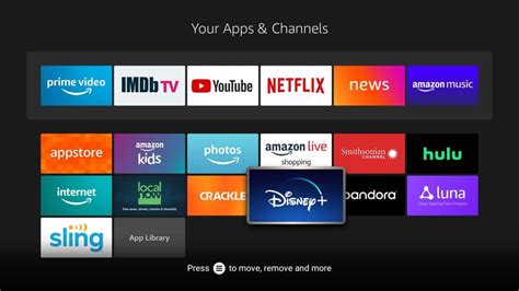 how to add app to main. screen on firestick