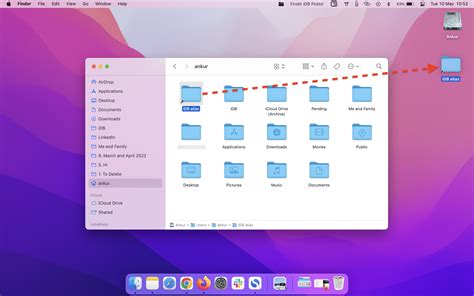 how to add applications folder to desktop mac