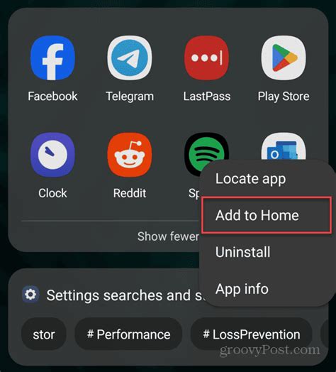 how to add apps to home screen android tablet