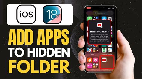 how to add apps to the hidden folder on iphone