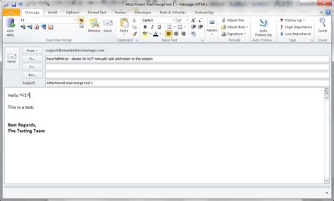 how to add attachment in mail merge