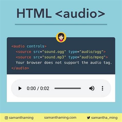 how to add audio button in html