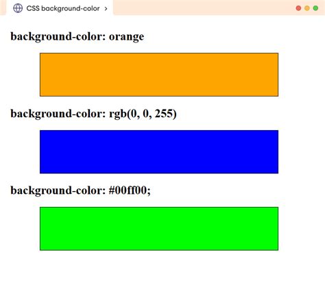 how to add background color in html using css