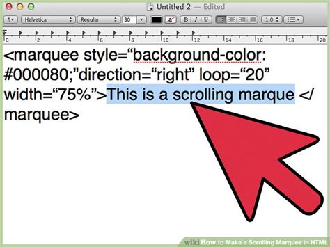 how to add background color in html using marquee