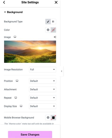 how to add background image in elementor wordpress