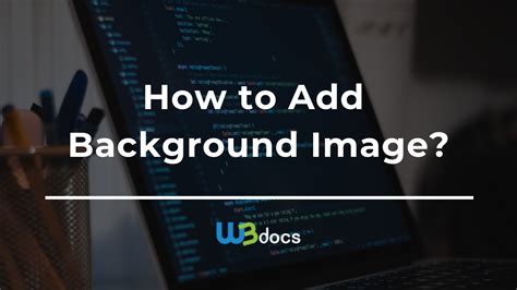 how to add background image in html login page