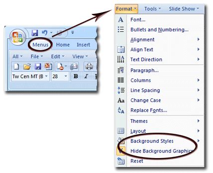 how to add background image in microsoft powerpoint 2007