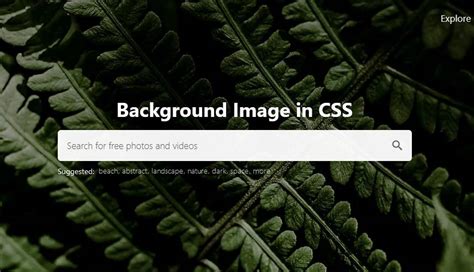 how to add background image using html and css