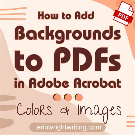 how to add background in pdf