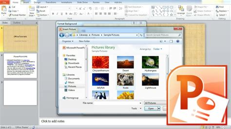 how to add background in ppt presentation