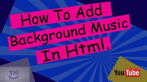 how to add background music in html