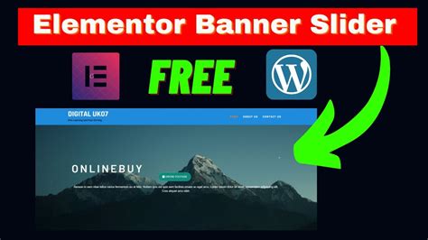 how to add banner in wordpress elementor