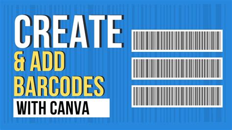 how to add barcode in canva