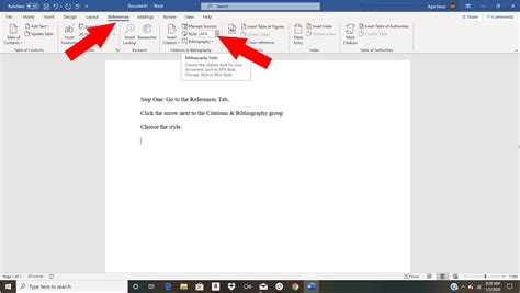 how to add bibliography in word