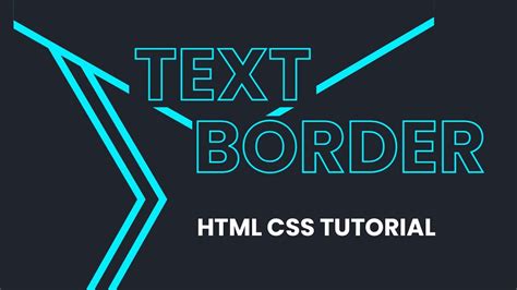 how to add border color to text in html