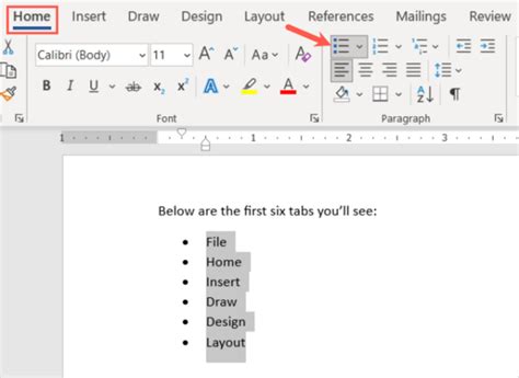how to add bullet points in microsoft word