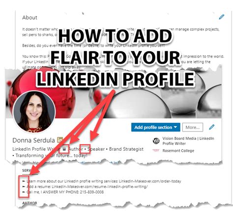 how to add bullets in linkedin profile