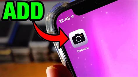 how to add camera on home screen
