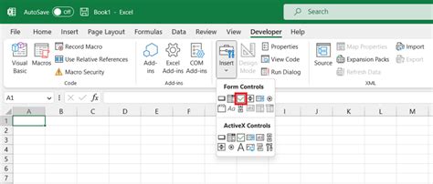 how to add check box with text in excel