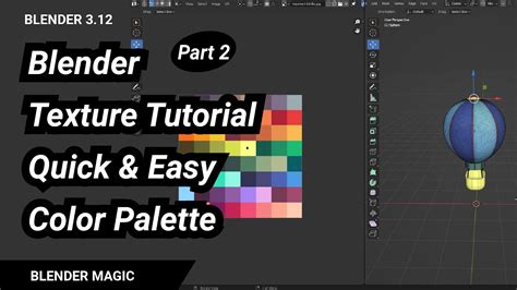 how to add color and texture in blender