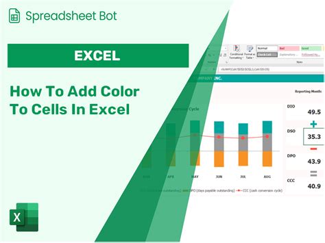 how to add color to cells in excel