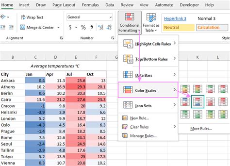 how to add color to columns in excel